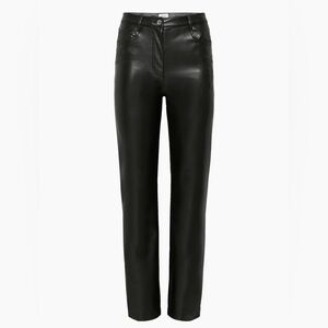 Aritzia Leather Melina Pants Black Size 0 Worn Once